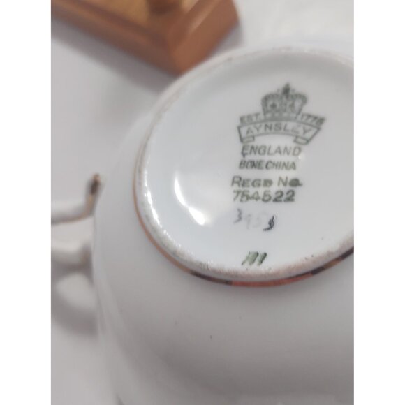 Aynsley England  Pagoda Pattern by John Aynsley Double HANDLE Soup Sets (2) - Picture 15 of 16